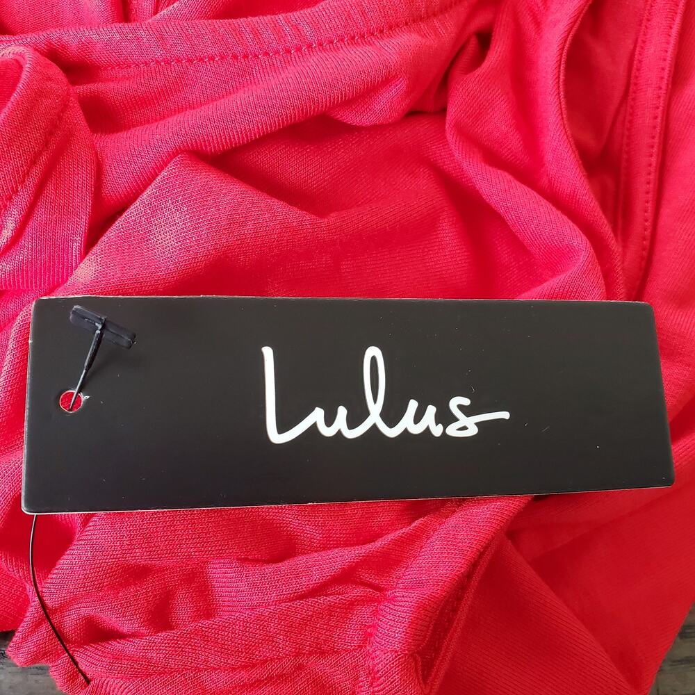 Lulus Red Sleeveless Swing Dress Size M NWT - Picture 8 of 12